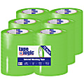 Tape Logic® Color Masking Tape, 3" Core, 0.5" x 180', Light Green, Case Of 72