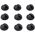 Bluelounge CableDrop Mini Cable Anchor for Small Cords - Cable Clip - Black - 0.80" Length - 9 / Pack 1 thumbnail image