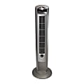 Lasko® Wind Curve® Tower Fan with Remote Control and Fresh Air Ionizer, 42"H x 13"W x 13"D, Platinum 1 thumbnail image