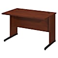 Bush Business Furniture Components Elite C Leg Desk 48"W x 30"D, Hansen Cherry, Premium Installation