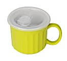 Mind Reader Stonewear Vented Soup Mug, 22 Oz, Yellow 1 thumbnail image