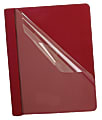 Oxford™ Premium Clear Front Report Covers, 8 1/2" x 11", Red, Pack Of 25 1 thumbnail image