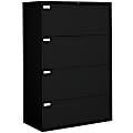 Global® 9300P Lateral Filing Cabinet, 4 Drawers, 54"H x 36"W x 18"D, Black 1 thumbnail image