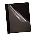 Oxford™ Premium Clear Front Report Covers, 8 1/2" x 11", Black, Pack Of 25 1 thumbnail image