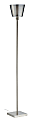 Adesso® Prescott Tall Floor Lamp, 71 3/4"H, Smoked Mercury Shade/Brushed Steel Base