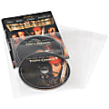 Atlantic CD/DVD Sleeves, Clear, Pack Of 25