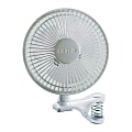 Lasko® 6" 2-Speed Clip Fan, 11.38"H x 6.43"W x 7.87"D, White