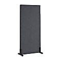 WorkPro® Motiva Freestanding Privacy Screen, 72”H x 34”W x 15”D, Cool Charcoal, Installation Included 1 thumbnail image