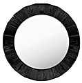 PTM Images Framed Mirror, Round, 28"H x 28"W, Black