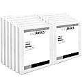 Just Basics® View 3-Ring Binder, 1" Round Rings, White, Pack Of 12