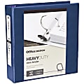Office Depot® Heavy-Duty View 3-Ring Binder, 2" D-Rings, 49% Recycled, Navy 1 thumbnail image