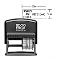 Custom 2000 Plus® PrintPro™ 120D Self-Inking Economy Plastic Dater/Date Stamp, 1-Color, 3/8" x 2" Rectangle