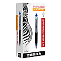 Zebra® Sarasa™ SE Retractable Gel Pens, Medium Point, 0.7 mm, Blue Barrel, Blue Ink, Pack Of 12 Pens