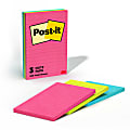 Post-it® Notes, 3 Pads, 4 in x 6 in, Clean Removal, School Supplies and Office Products, Sticky Notes  - 6603AN 1 thumbnail image