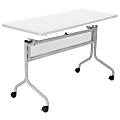 Safco® Impromptu™ Base, For 60" And 72" Table Tops, Silver, Tops Sold Separately