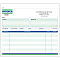 Custom Carbonless Business Forms, Pre-Formatted, Invoice Forms, Ruled, 8 1/2” x 7”, 2-Part, Box Of 250