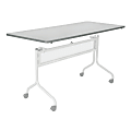 Safco® Impromptu™ Mobile Training Table Top, Rectangular, 72"W x 24"D, Gray (Base Sold Separately) 1 thumbnail image
