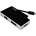 StarTech.com USB C Multiport Adapter - UHD 4K - USB C to VGA / DVI / HDMI - USB C Adapter - 1 x HDMI - 1 x VGA - 1 x Total Number of DVI - Mac 1 thumbnail image
