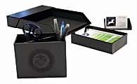 Aurora® GB 70% Recycled USMC PROformance Desk Accessories Kit, Black 1 thumbnail image