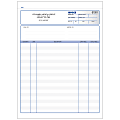 Custom Carbonless Business Forms, Pre-Formatted, Invoice Forms, Ruled, 8 1/2” x 11”, 2-Part, Box Of 250
