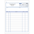 Custom Carbonless Business Forms, Pre-Formatted, Invoice Forms, Ruled, 8 1/2” x 11”, 3-Part, Box Of 250 1 thumbnail image