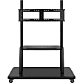 Viewsonic Rolling Trolley Cart Stand For Commercial Displays - Up to 70" Screen Support - Interactive Display Display Type Supported - Floor Stand - Black