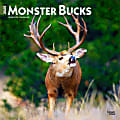 2025 BrownTrout Monster Bucks Monthly Plastic-Free Square Wall Calendar, 12" x 12", Wildlife, January to December 2025, 9781975477448 1 thumbnail image