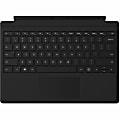 Microsoft Keyboard/Cover Case Microsoft Surface Pro, Surface Pro 3, Surface Pro 4, Surface Pro 6, Surface Pro 7, Surface Pro 7+ Tablet - Black - 8.5" Height x 11.6" Width x 0.2" Depth