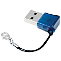 PNY Micro Sleek USB Flash Drive, 8GB, Blue