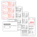 ComplyRight™ 1099-NEC Tax Forms Set, 4-Part, 3-Up, Copies A/B/C, Laser, 8-1/2" x 11", Pack Of 100 Forms And Envelopes 1 thumbnail image
