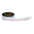 Zeus Write On/Wipe Off Magnetic Label Tape 50' x 2" WHITE - 16.67 yd x 2"- White - Magnet - Damage Resistant -  - 66152 1 thumbnail image