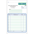 Sales Order Forms, Ruled, 5 1/2" x 8 1/2", 3-Part, Box Of 250