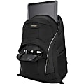 Targus Motor TSB194US Carrying Case (Backpack) for 16" Notebook, Cell Phone - Black - Water Resistant Exterior - Mesh, Polyester Body - Shoulder Strap - 18.9" Height x 7.1" Width - 8.72 gal Volume Capacity