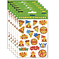 Eureka Scented Stickers, Pizza, 80 Stickers Per Pack, Set Of 6 Packs