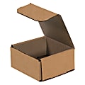 Partners Brand Corrugated Mailers, 3" x 3" x 2", Kraft, Pack Of 50