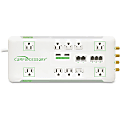 Compucessory Slim 10-Outlet Surge Protector, 6' Cord, White, CCS31900 1 thumbnail image