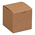 Office Depot® Brand Gift Boxes, 3"L x 3"W x 3"H, 100% Recycled, Kraft, Case Of 100 1 thumbnail image