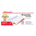 Office Depot® Brand #10 Security Envelopes, Clean Seal, White, Box Of 500 1 thumbnail image