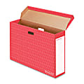 Bankers Box Bulletin Board Storage Boxes - Internal Dimensions: 18.13" Width x 7.13" Depth x 27.88" Height - External Dimensions: 28.6" Width x 7.5" Depth x 19.1" Height - 50 lb - Flip Top Closure - Corrugated Paper - White - For Bulletin Board 1 thumbnail image