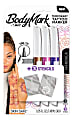BIC BodyMark Temporary Tattoo Markers, Fine Point, Mandala Series with Brown, Purple, and Pink Ink Colors, Pack of 3 Markers + Stencils 1 thumbnail image