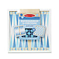 Melissa & Doug Pretend Play Educational Toys, Wooden Backgammon & Checkers, Blue 1 thumbnail image