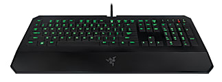 Razer DeathStalker Expert Gaming Keyboard, Black; Green 1 thumbnail image