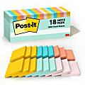 Post-it Notes, 3" x 3", Beachside Cafe Collection, Pack Of 18 Pads