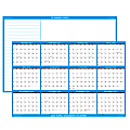 SwiftGlimpse Yearly Wall Planner And Calendar, 24” x 36”, Blue, January To December 2023 1 thumbnail image