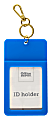 Office Depot® Brand BTS Fashion Silicone Badge Holder, 4 1/2"H x 2 5/8"W x 1/4"D, Blue 1 thumbnail image