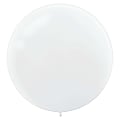 Amscan 24" Latex Balloons, Frosty White, 4 Balloons Per Pack, Set Of 3 Packs