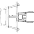 Kanto Full Motion PDX650 - Bracket - full-motion - for flat panel - steel - white - screen size: 37"-75" - wall-mountable