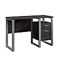 Sauder® Rock Glen 45"W Single-Pedestal Computer Desk With Filing Drawer, Blade Walnut