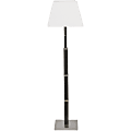 Christopher Lowell Floor Lamp, Dark Alder Base/White Fabric Shade 1 thumbnail image