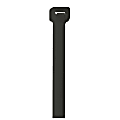 Partners Brand UV Cable Ties, 80 Lb, 14", Black, Case Of 100